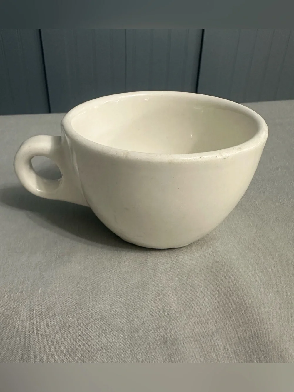 VTG Buffalo China USA Heavy White Diner Mug